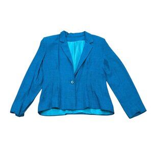 Vintage 1970s California Jam Turquoise Blazer – Made in USA